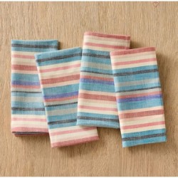 Organic Cotton Rays Striped Napkins (Set Of 4)