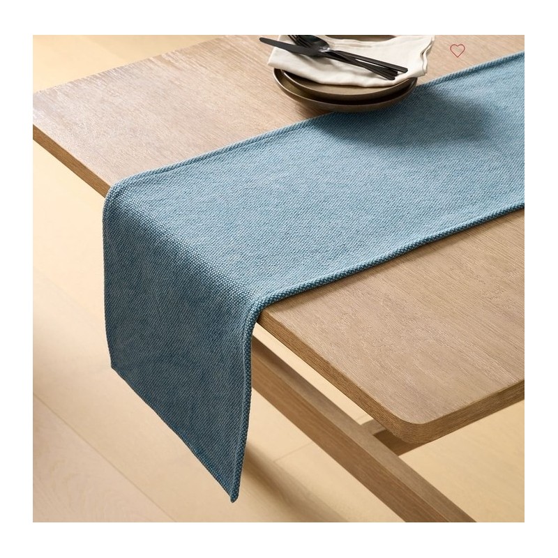 Textured Canvas Cotton Runner,Tablecloths