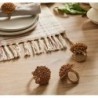 Starburst Napkin Rings,set of 4