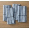 Hutton Linen Napkin Sets,Blue, Set of 4