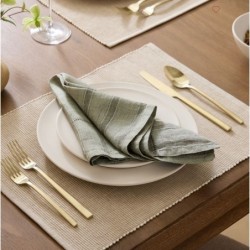 Hutton Linen Napkin Sets,Olive, Set of 4