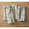 Hutton Linen Napkin Sets,Olive, Set of 4