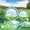 مجموعة أدوات المائدة لحفلات أعياد الميلاد Hole in One، ديكورات عيد الميلاد الأول على شكل جولف، ديكورات حفلات عيد الميلاد الأول للأولاد، أطباق ذات طابع جولف، مناديل، شوك، تكفي 24 ضيفًا