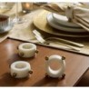 Marble & Metal Napkin Ring (Set Of 4)