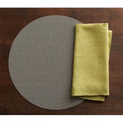 Knitty Neutral Easy-Clean Vinyl Placemat