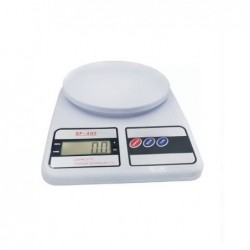 Digital Kitchen Scale Up to 10 KG White 24.5x3.5x17cm