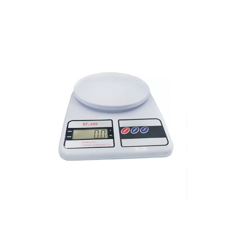 Digital Kitchen Scale Up to 10 KG White 24.5x3.5x17cm