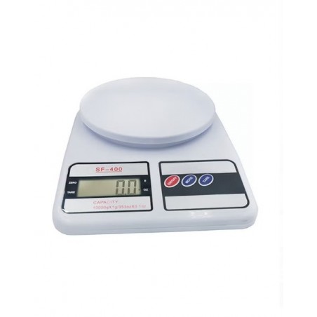 Digital Kitchen Scale Up to 10 KG White 24.5x3.5x17cm