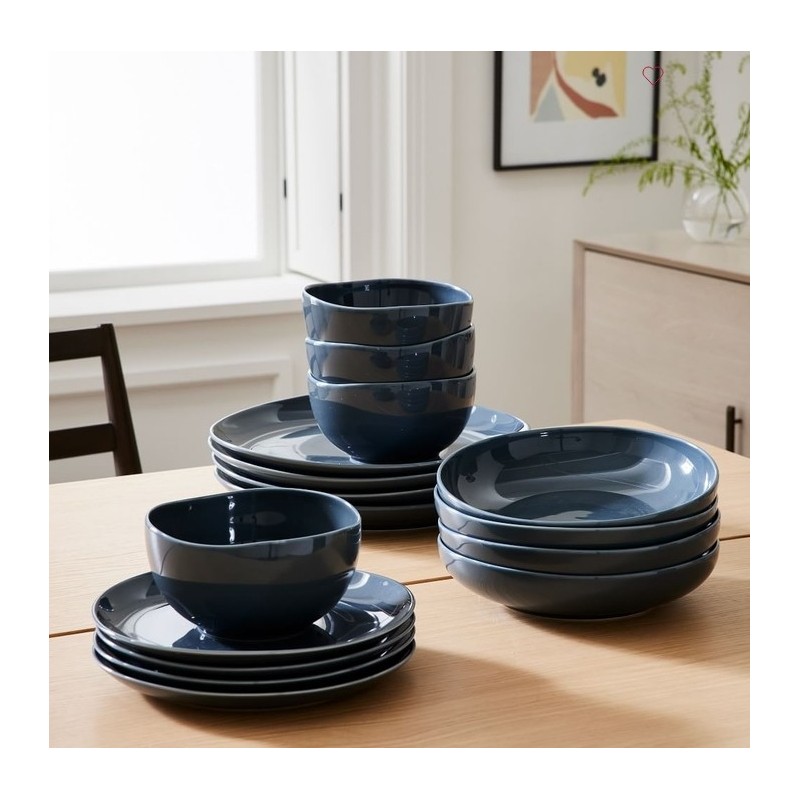 Organic Porcelain Dinnerware Collection -Dinnerware Set