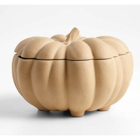 Marin Natural Recycled Lidded Pumpkin Server