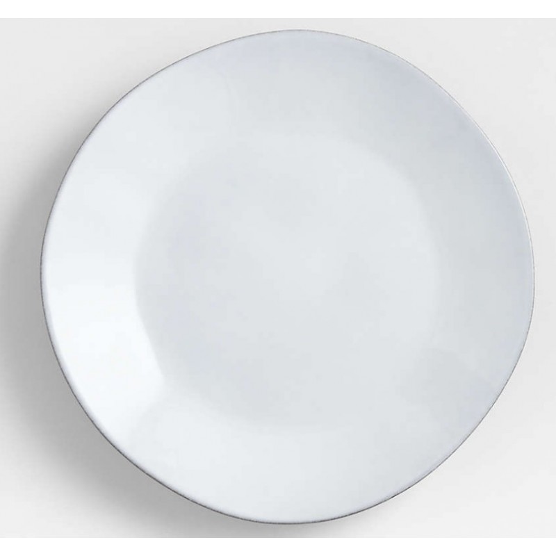 Marin White Recycled Stoneware Dinner Plate