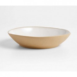 Marin Recycled Natural Stoneware Low Bowl