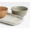 Carmel 3-Part Ceramic Dip Bowl & Tray by Gaby Dalkin