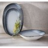 Reactive Glaze Serveware - Black/White