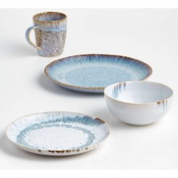 Julo Blue and White Dinner Plate