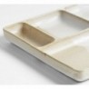 Kaito Rectangle Stoneware Bento Plate