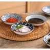 6pcs/set Stylish Ceramic Tray Set - Creative Floral Snack & Sauce Dishes