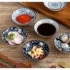 6pcs/set Stylish Ceramic Tray Set - Creative Floral Snack & Sauce Dishes