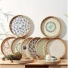 Handmade Rattan Cutlery Tray, Round Rattan Tray, Snack Tray