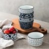 6-Piece Vintage Ceramic Baking Bowls - Perfect for Desserts, Puddings