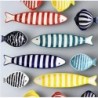 4pc Artisanal Fish-Shaped Snack Dish -Ceramic Seasoning & Sushi Plate