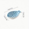 4pc Artisanal Fish-Shaped Snack Dish -Ceramic Seasoning & Sushi Plate