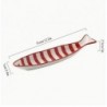 4pc Artisanal Fish-Shaped Snack Dish -Ceramic Seasoning & Sushi Plate