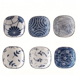 6pcs Set Vintage Japanese Ceramic Dipping Bowls