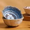 Bohemian Ceramic Dipping Bowls Set of 4 -Seasoning Dishes