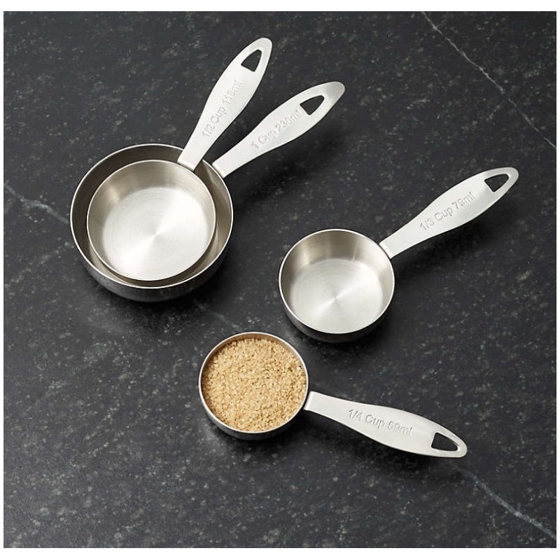 Stainless Steel Measuring Cups, Set of 4