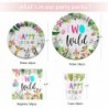 مجموعة أدوات مائدة لحفلات أعياد الميلاد البرية من Two Wild Birthday Party Supplies، ديكورات عيد الميلاد الثاني بطابع الغابة السفاري، تتضمن طبقًا وكوبًا ومنديلًا ومفرشًا للطاولة وقشًا وأدوات مائدة، مجموعة أدوات مائدة لحفلات أعياد الميلاد البرية من Two Wild Birthday Dinner Tools | تكفي 24 شخصًا