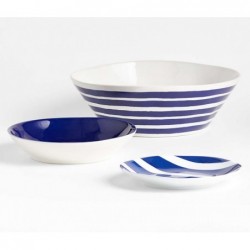 Marin Cabana Stripe Melamine Salad Plate