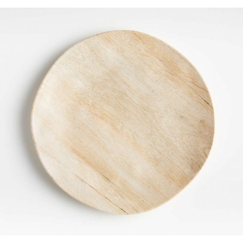 Faux Bois Melamine Salad Plate