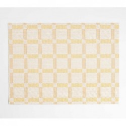 Savannah Yellow, Rectangular Placemat, Easy Clean Vinyl Placemat