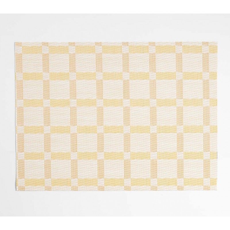 Savannah Yellow, Rectangular Placemat, Easy Clean Vinyl Placemat