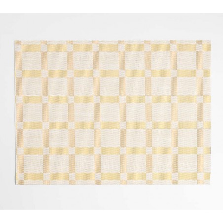 Savannah Yellow, Rectangular Placemat, Easy Clean Vinyl Placemat