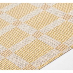 Savannah Yellow, Rectangular Placemat, Easy Clean Vinyl Placemat