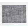 Rectangular Crepe Grey Easy-Clean Vinyl Placemat