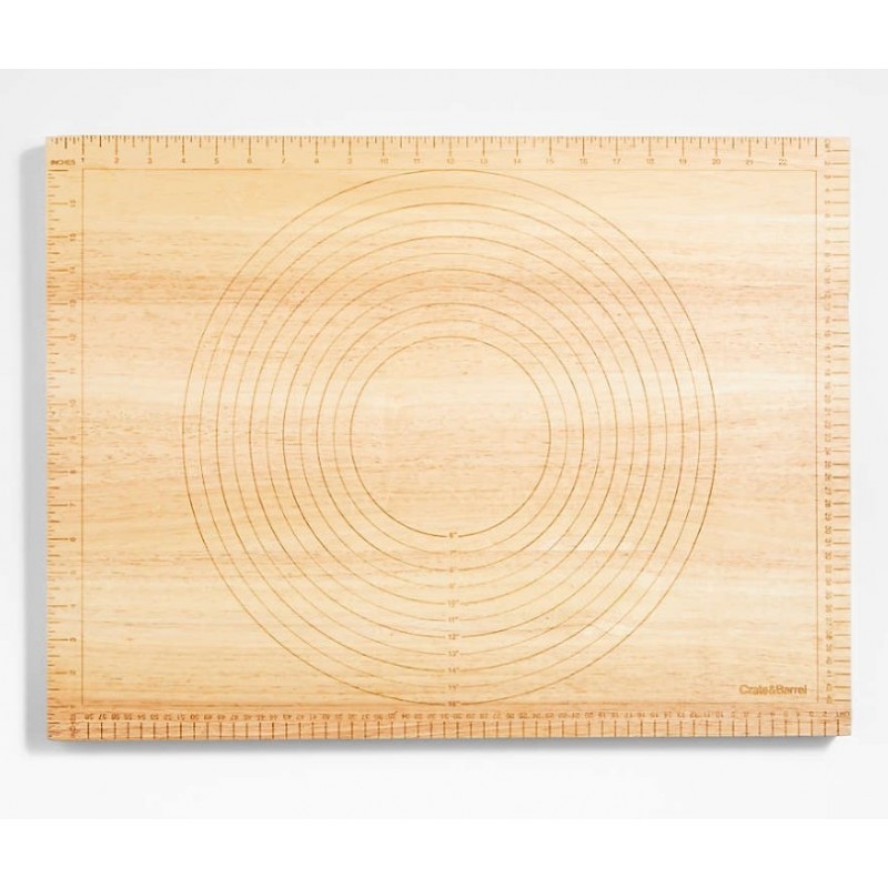 Crate & Barrel Wood Pastry Board