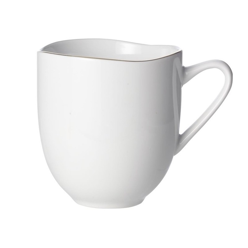 Organic Shaped Mugs - Gold Rimmed