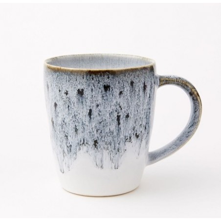 Reactive Stoneware Mugs