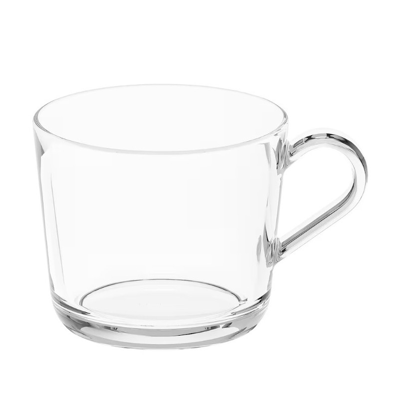 Mug, clear glass, 24 cl