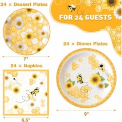72 قطعة من أدوات المائدة وديكورات الحفلات ذات الطابع النحلي - تكفي 24 شخصًا - أطباق ومناديل ورقية على شكل نحلة، ما هو نوع النحلة التي ستظهر في حفل عيد الميلاد وحفلات استقبال المولود