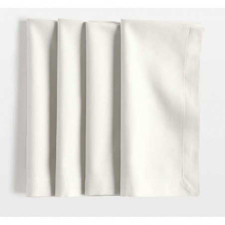 spen Crisp White Organic Cotton Napkin, Set of 4