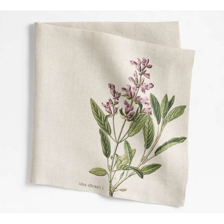 Marin Sage Flower European Flax ®-Certified Linen Napkin